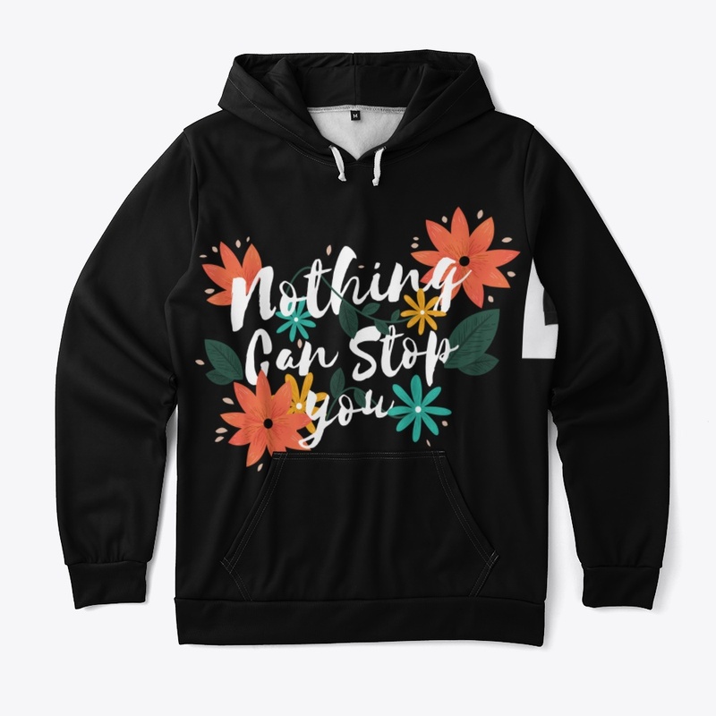 Slogan with flowers