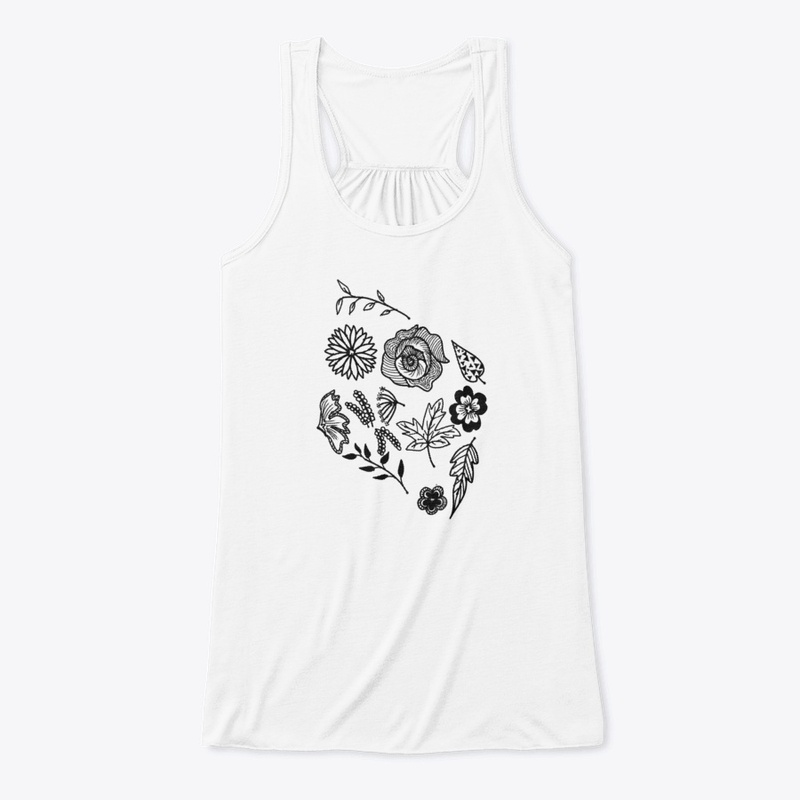 FLOWERS AND LEAVES  - Tank Top 