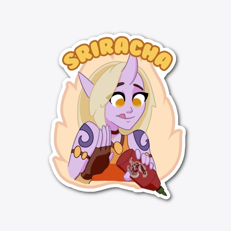 Sriracha sticker