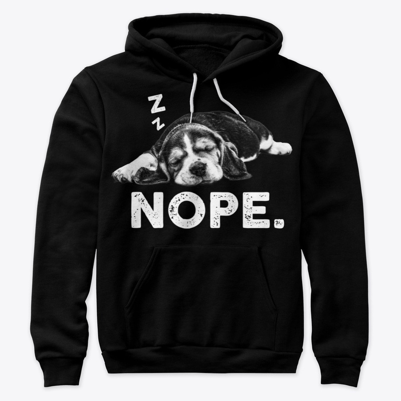 Funny Lazy Nope Beagle For Dog Lover
