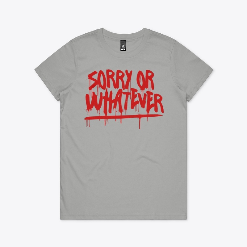 Amazing "Sorry or whatever" painting