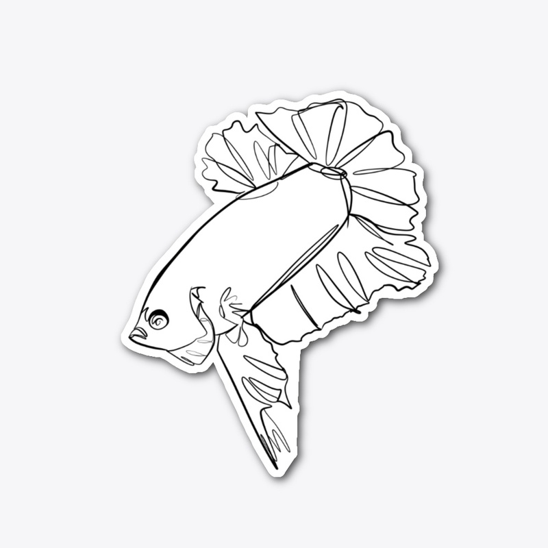 Minimalistic Plakat Betta