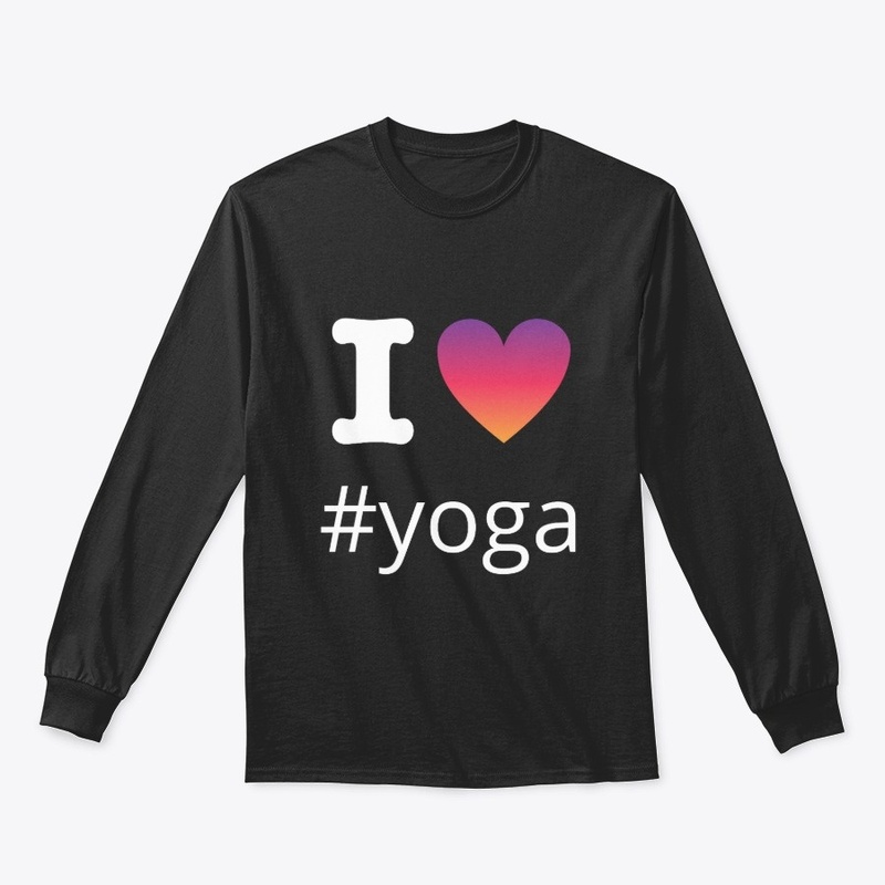 I Love Yoga Design With Insta Hashtag