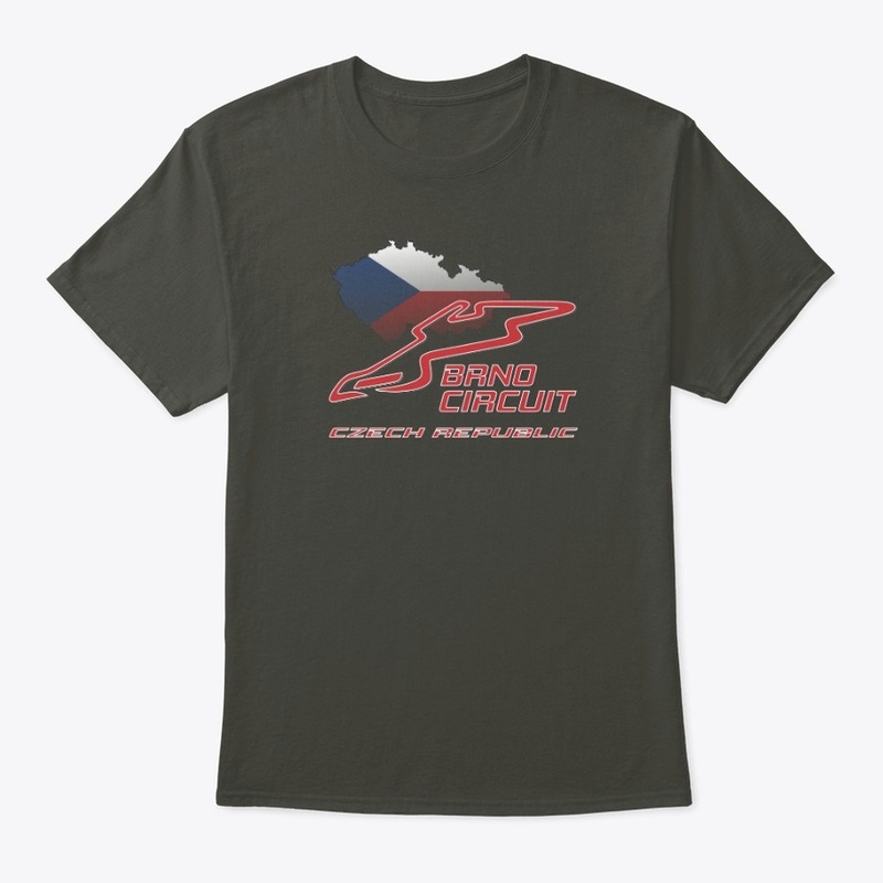 BRNO Circuit Map on Czech Flag