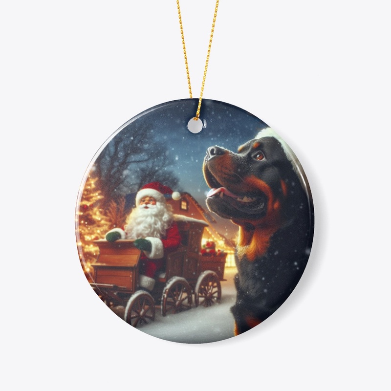 Rottweiler Santa