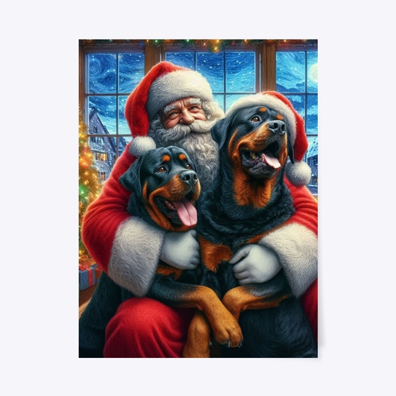 Rottweilers and Santa