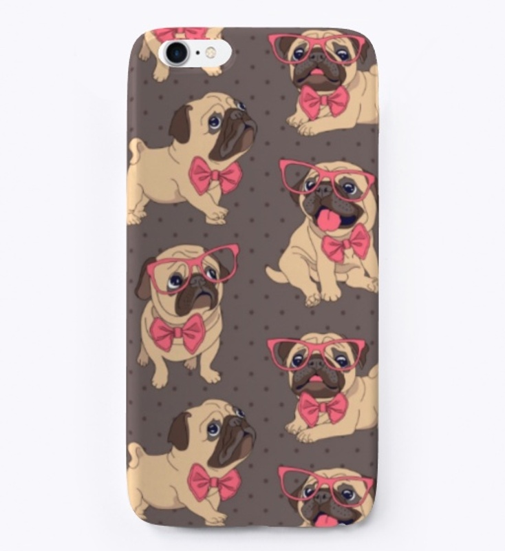 CUTE PUG IPHONE CASE