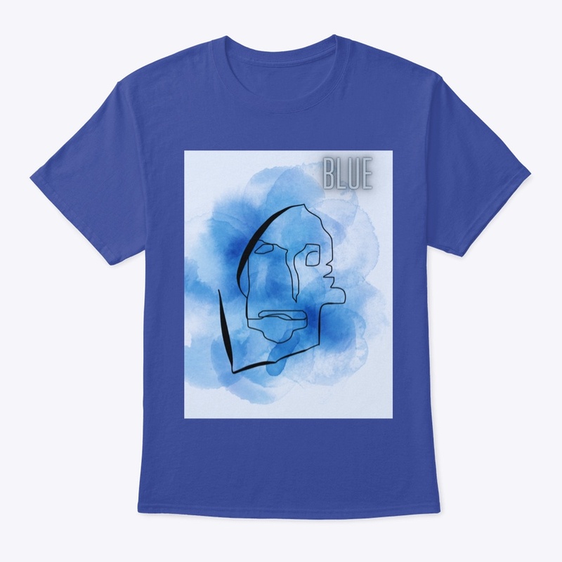 Blue face