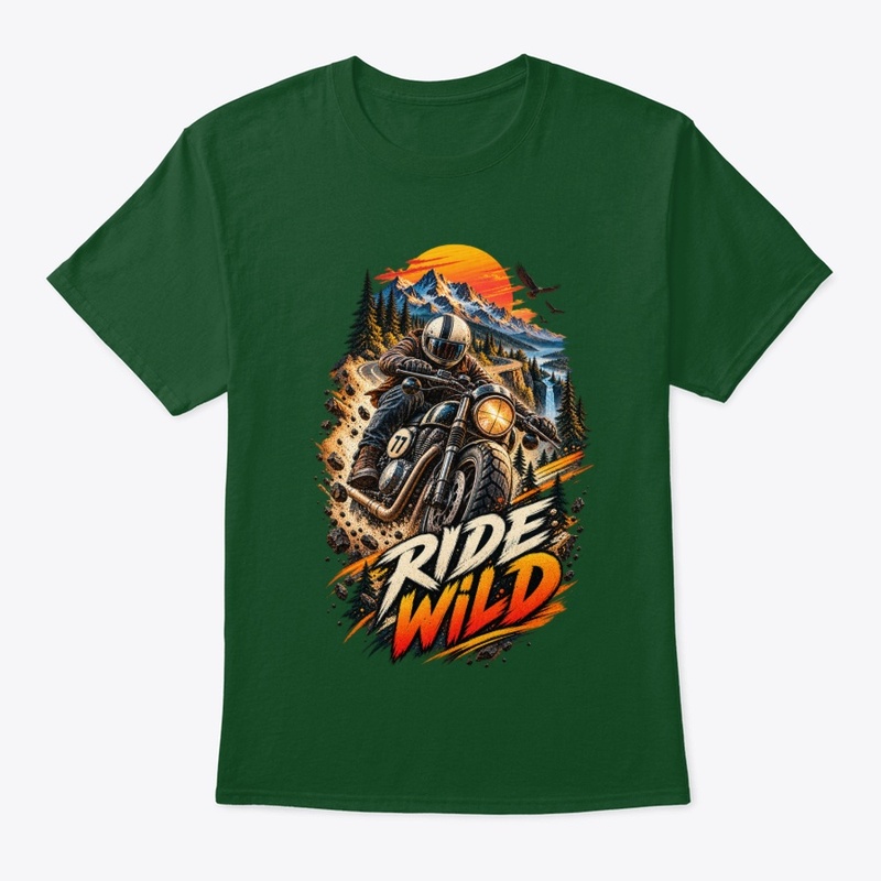 Ride Wild Motorcycle T-Shirt