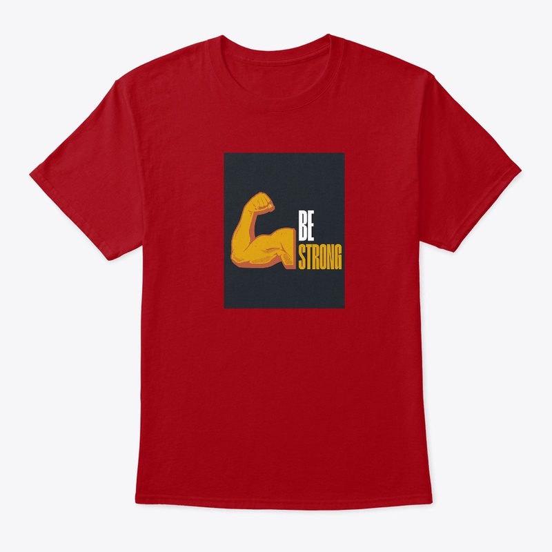 ' be strong ' graphic t shirt 