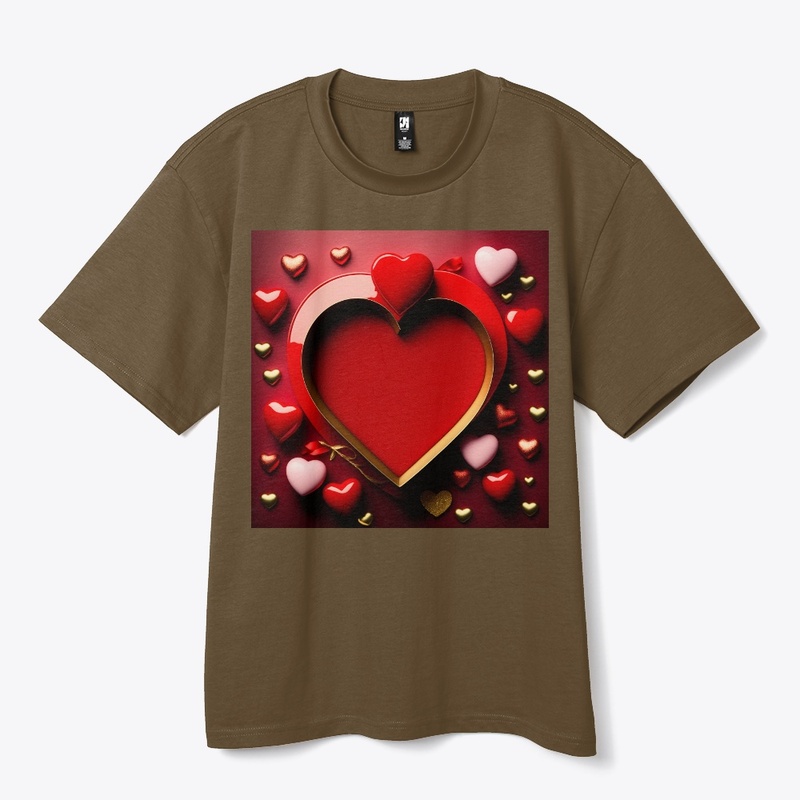 Valentines day background with gift box