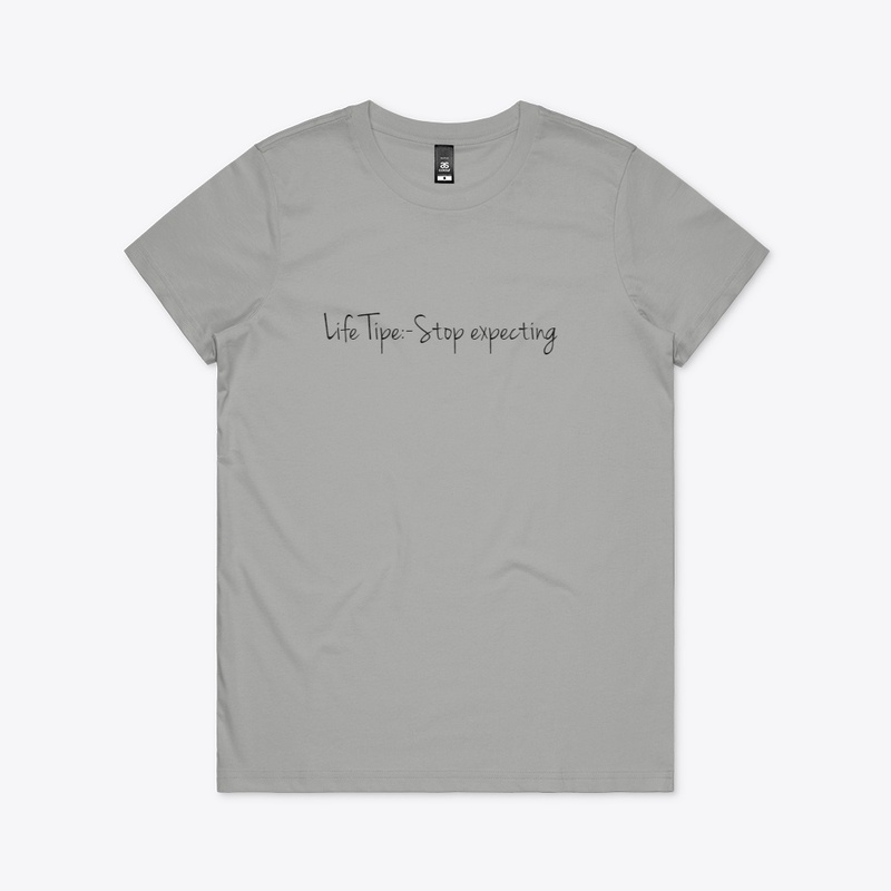 Waresh life tip women cottan maple tee