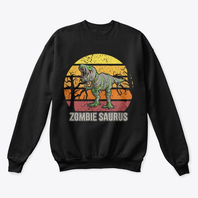 Zombie Saurus Halloween Dinosaur T Rex