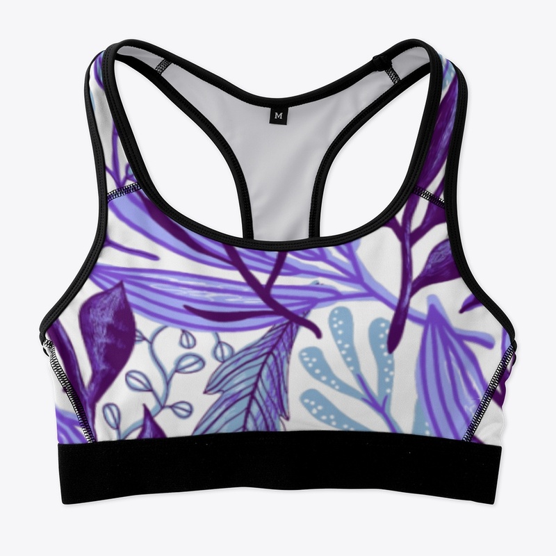 Purple Floral All Over Print 