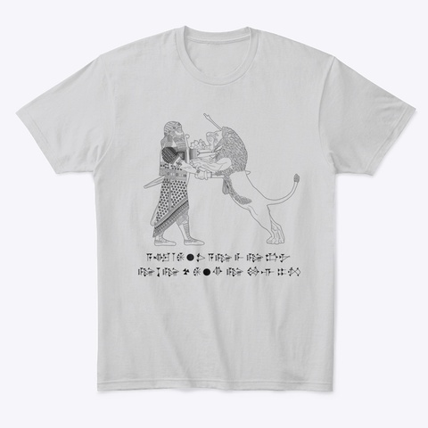 An Error Occurred. Please Check Your Internet Connection. Light Heather Grey  Camiseta Front