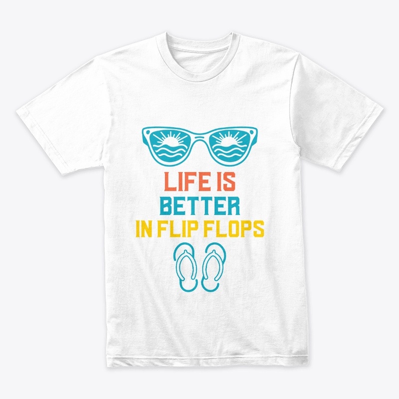 Life is Better in Flip Flops Funny Retro