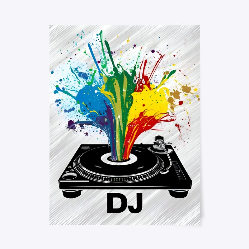Colorful Turntable Groove