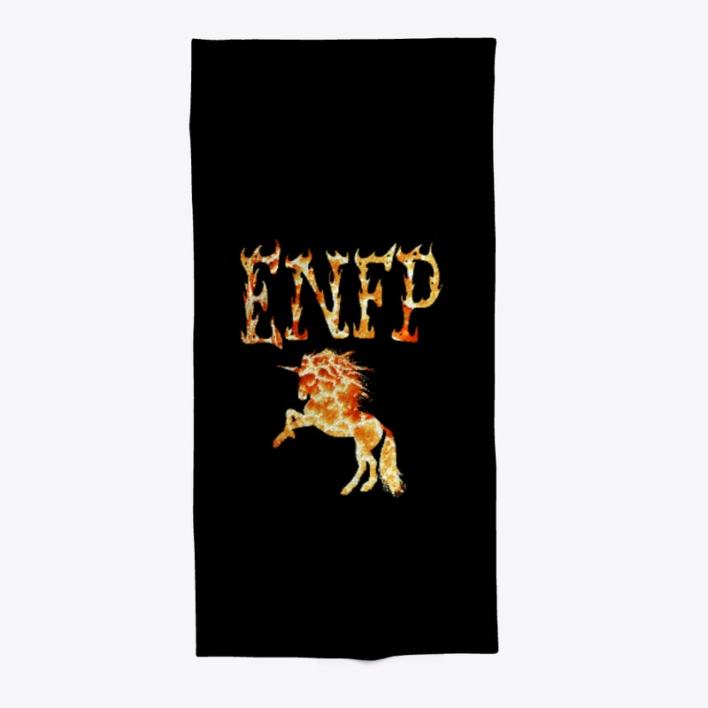 ENFP Fire Unicorn Calligraphy Design