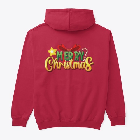 Merry Christmas Everyone Red Maglietta Back