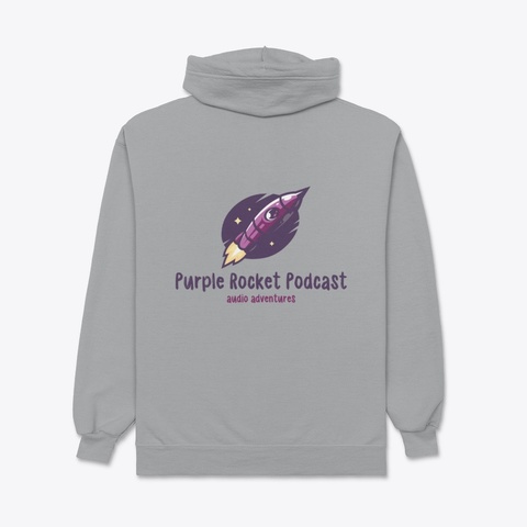 Purple Rocket Podcast Light Steel Camiseta Back
