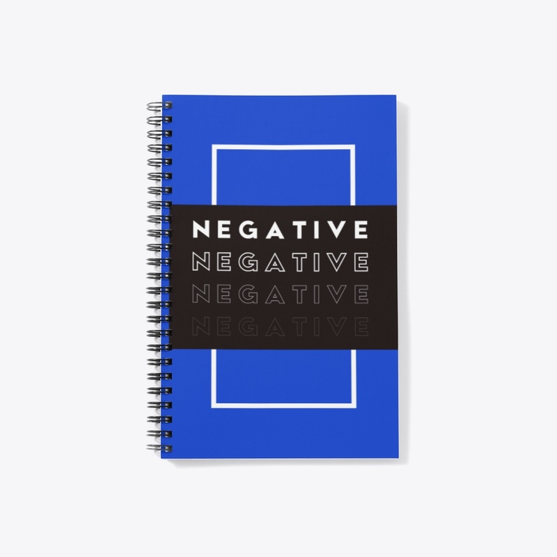 Negative in blue 