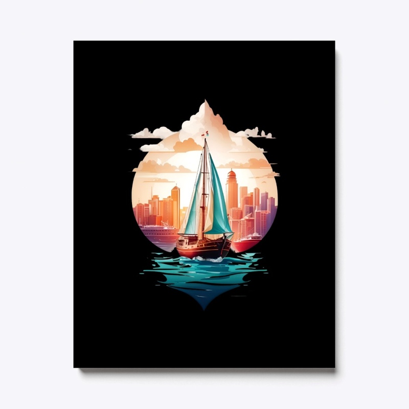 Ship in a ocean