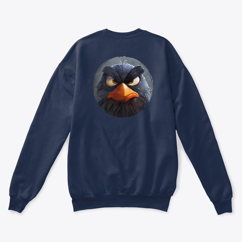 A crow carrying anger in its wings