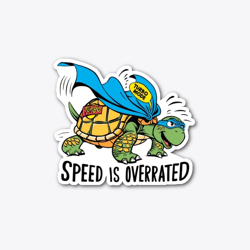  Funny Turtle in Superhero Cape