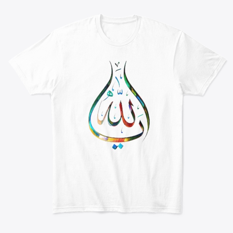 Colorfull Allah Desin On Tshirt