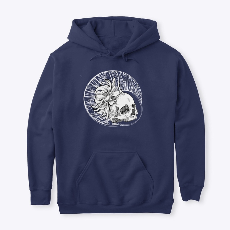 All in tattoo floral skull