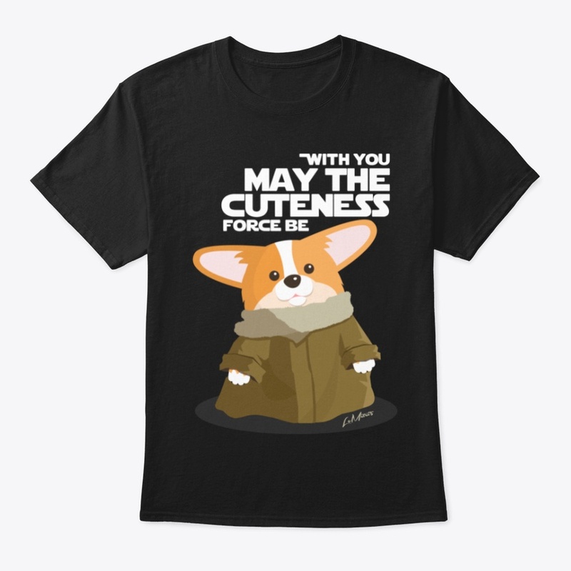 Corgi Cuteness Force-Black-Classic