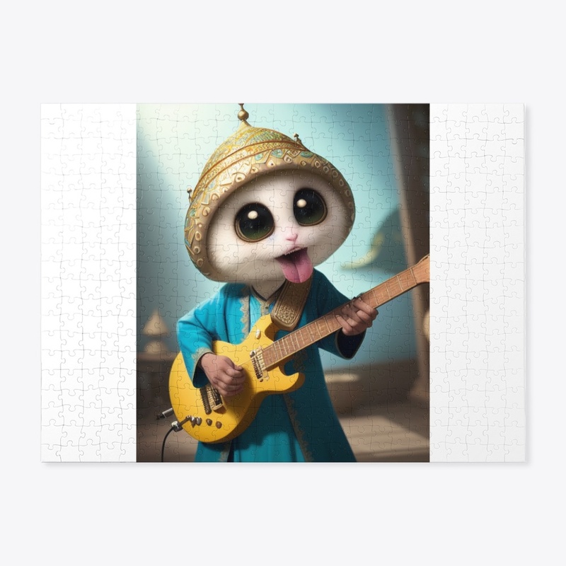Very Cute Creature Jamming on Guitar
