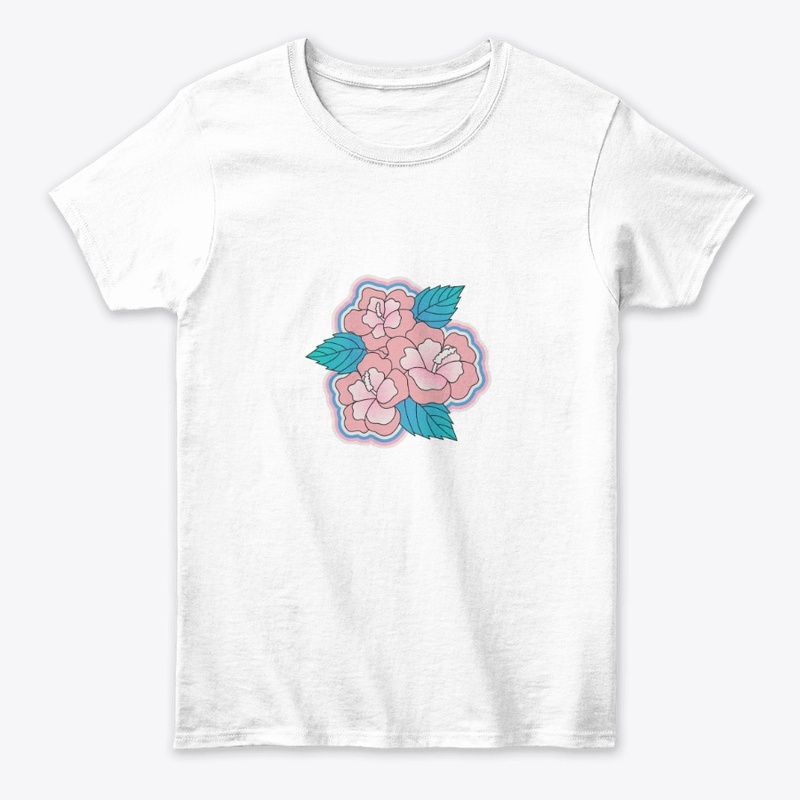 Trans Pride Flowers