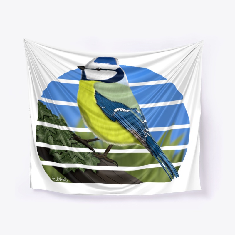 jz.birds Blue Titmouse Bird Design