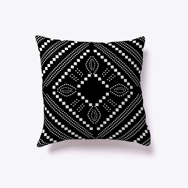 Dots and Squares - Indoor Pillow 
