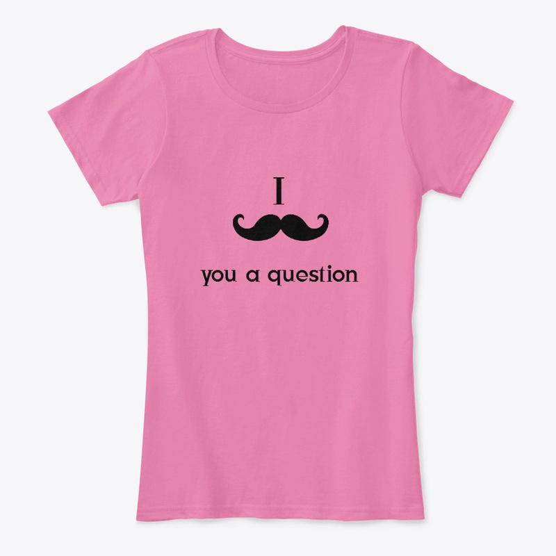 Moustache print on tee