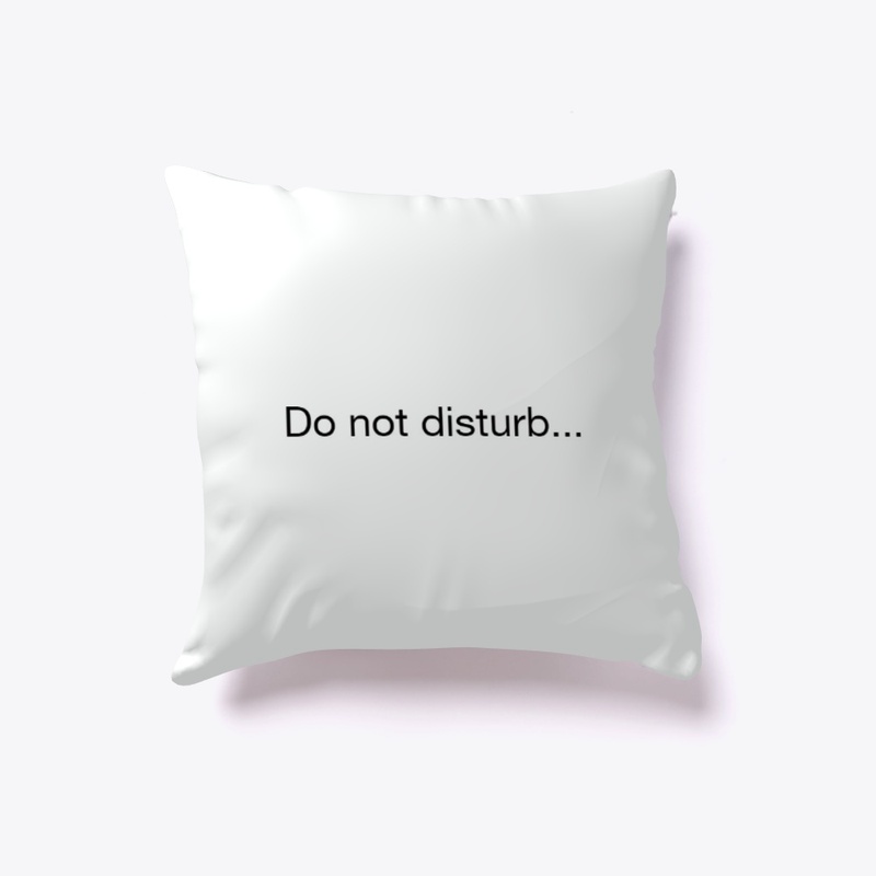 ' Do not disturb ' Customized pillow