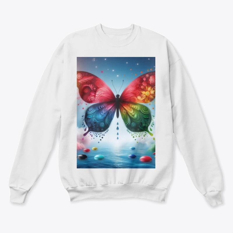 Aquatic Elegance : Butterfly on Water