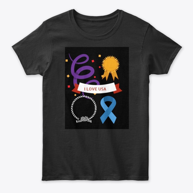 I love USA  Independence day  Tshirt