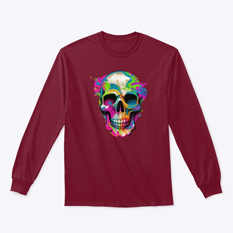 Skull graffiti street design