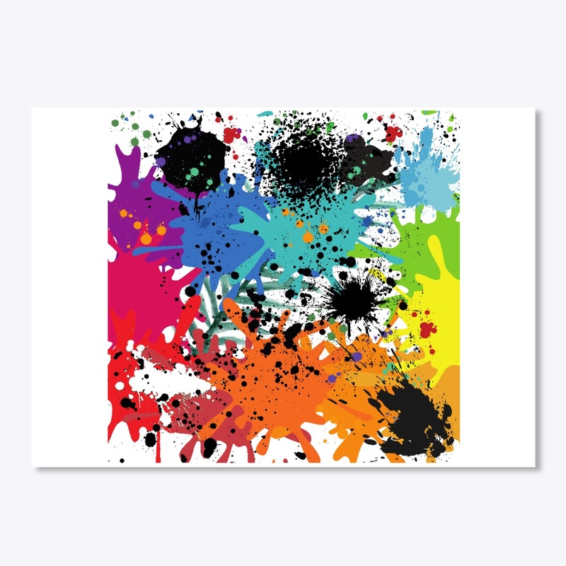 Splat colorful art