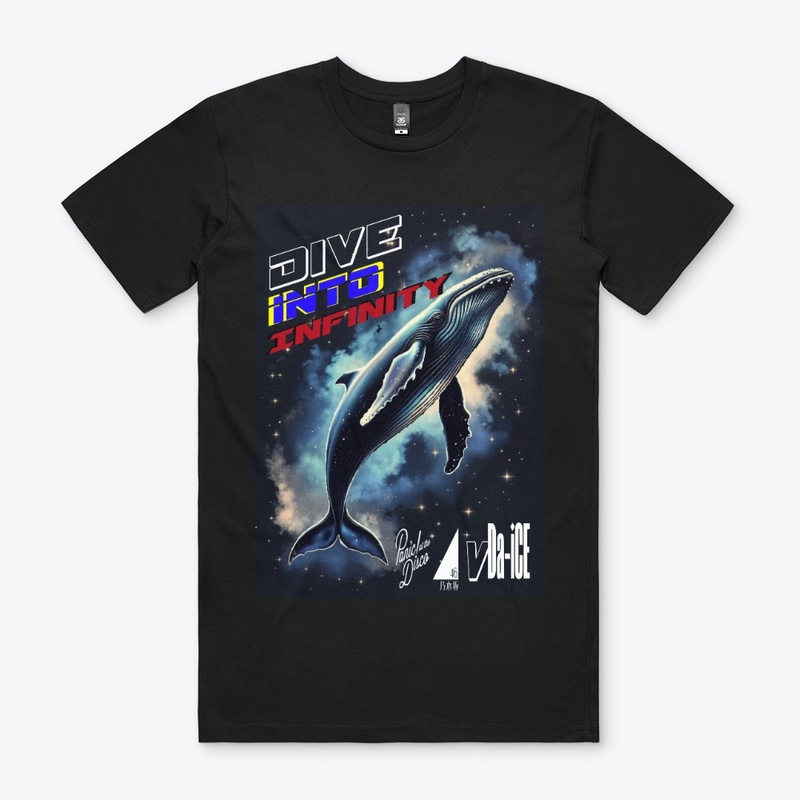 Dive Into Infinity Dark Whale Unisex Tee