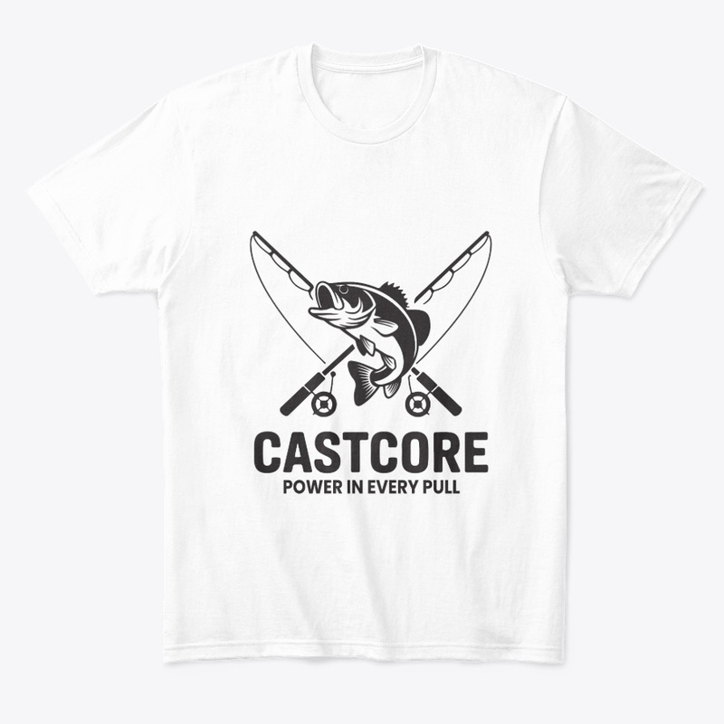 Castcore Power In Every Pull typography
