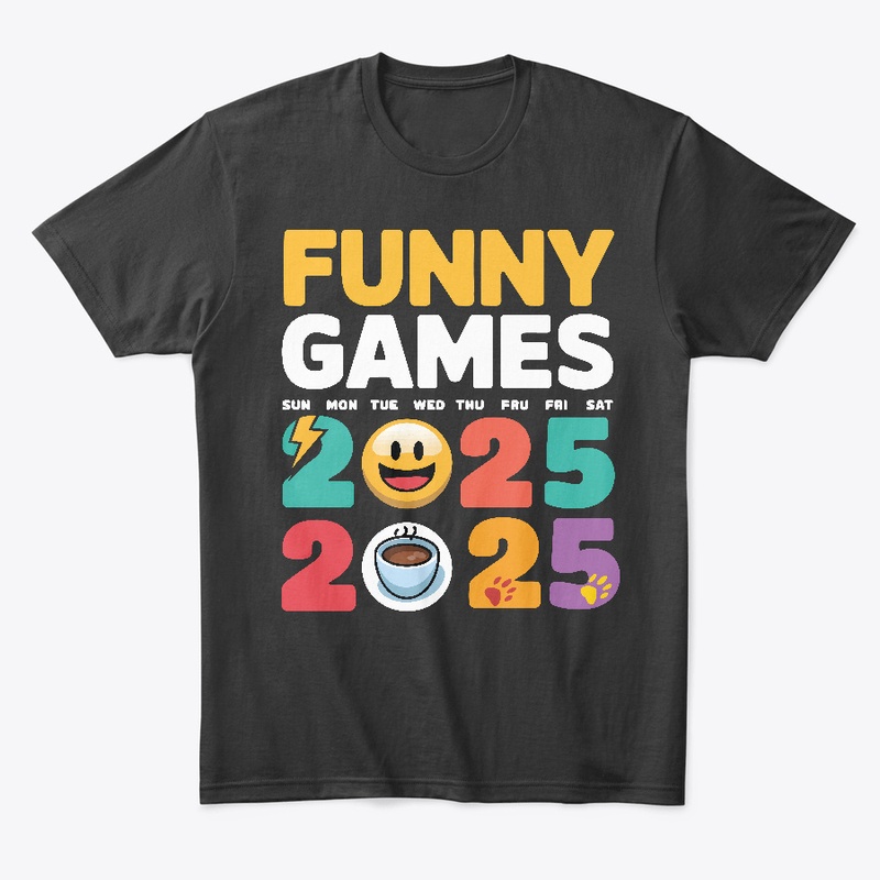 Funny Games 2025 Vibrant Iconic Design. 