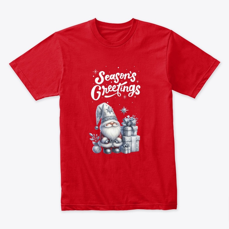 Silver Gnome Santa