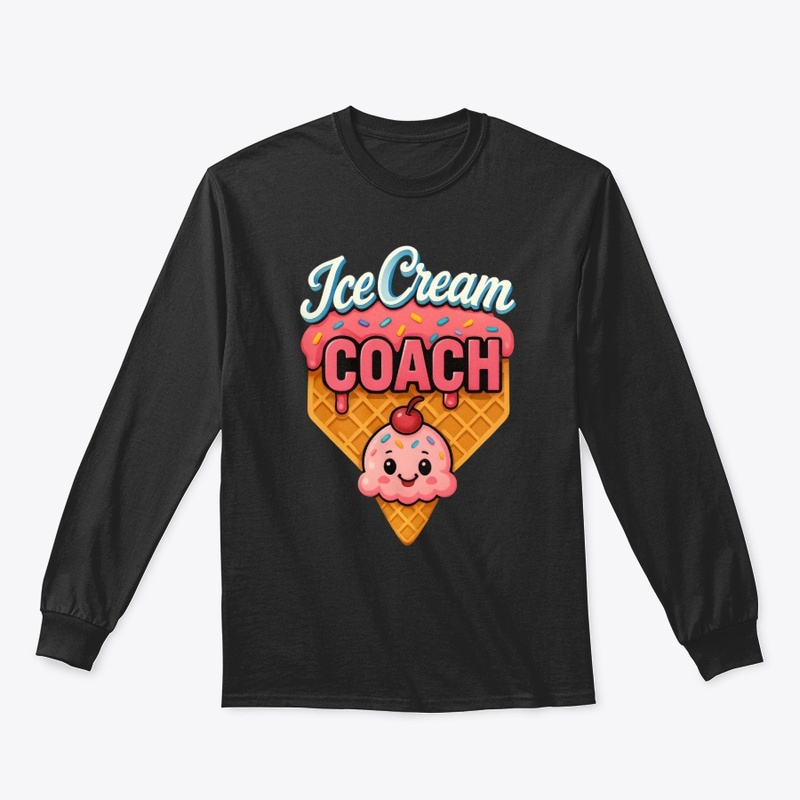 Ice Cream Coach Cute Cartoon Graphic
