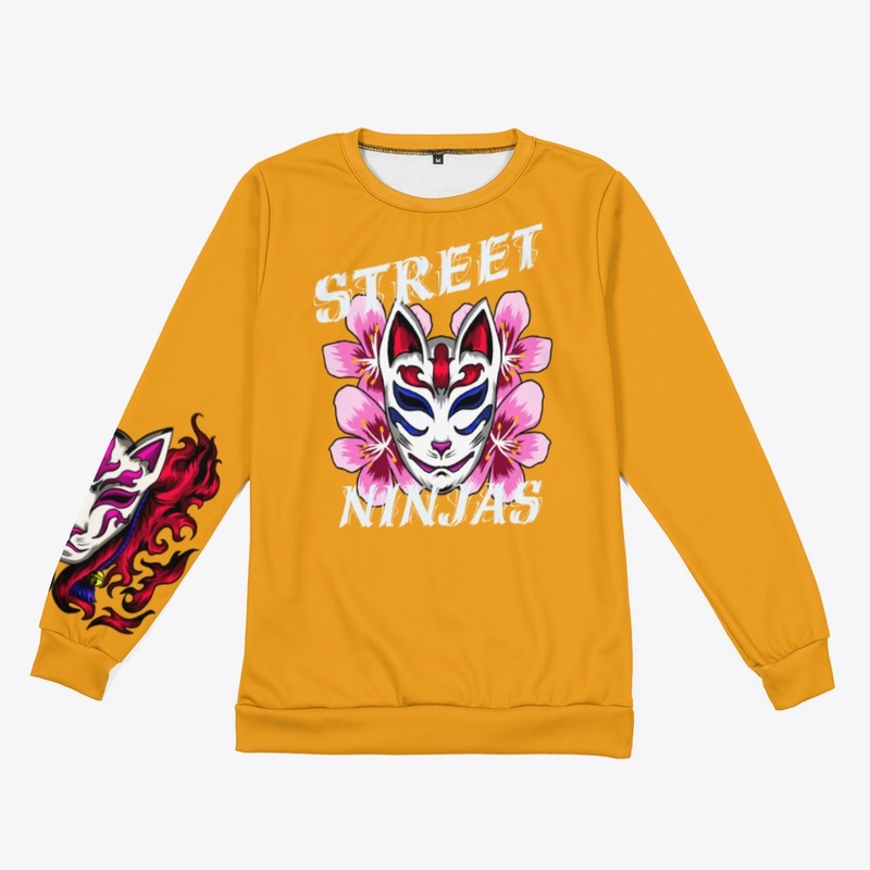 SN Cat Mask AOP Long Sleeve