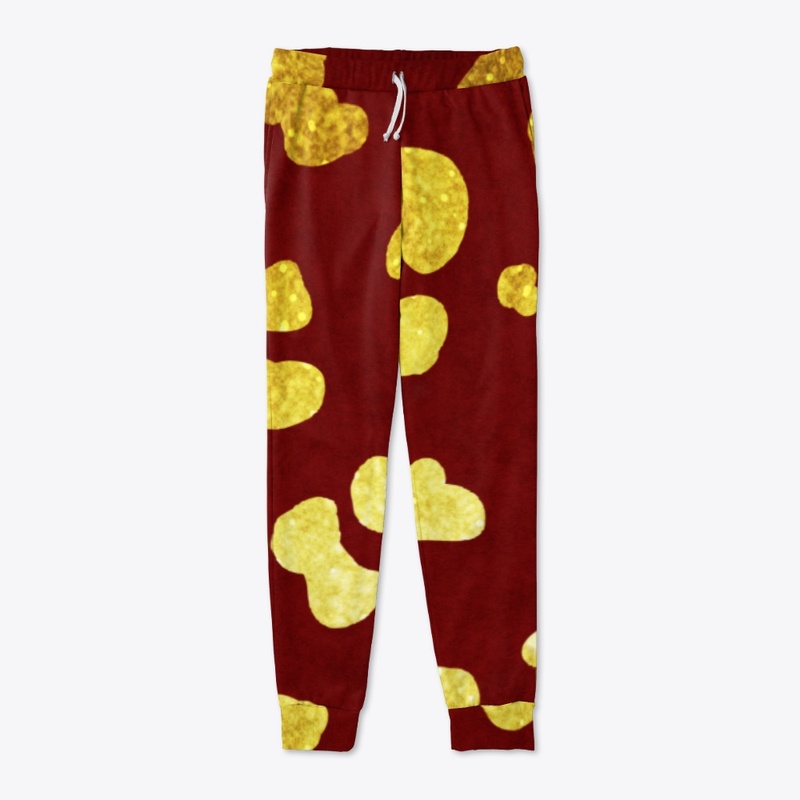 Burgundy Cheeta Print 
