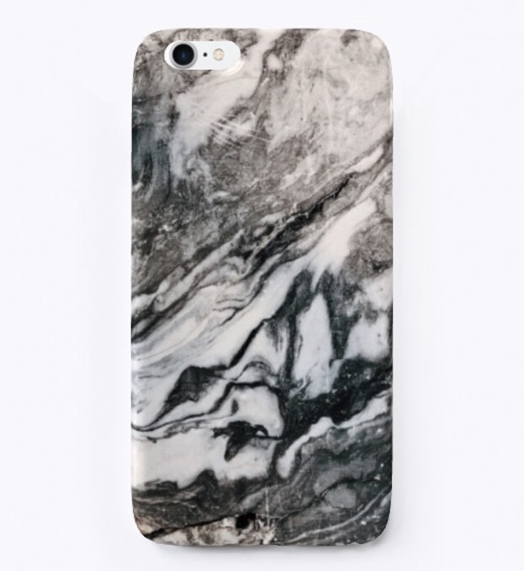 Gray and Black Marble Slab