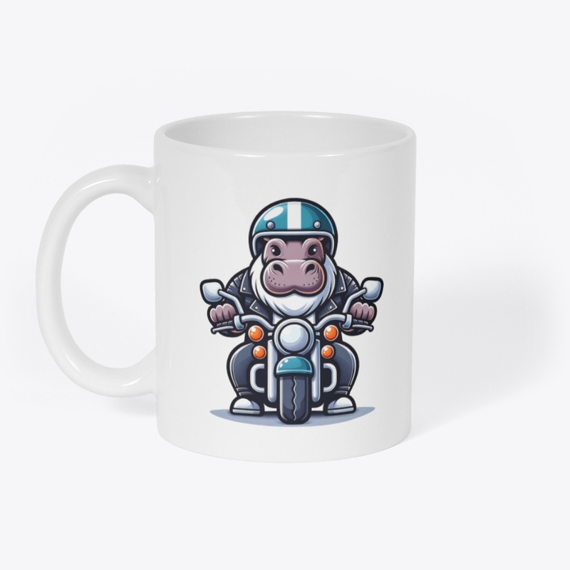 Hippo Motorcyclist